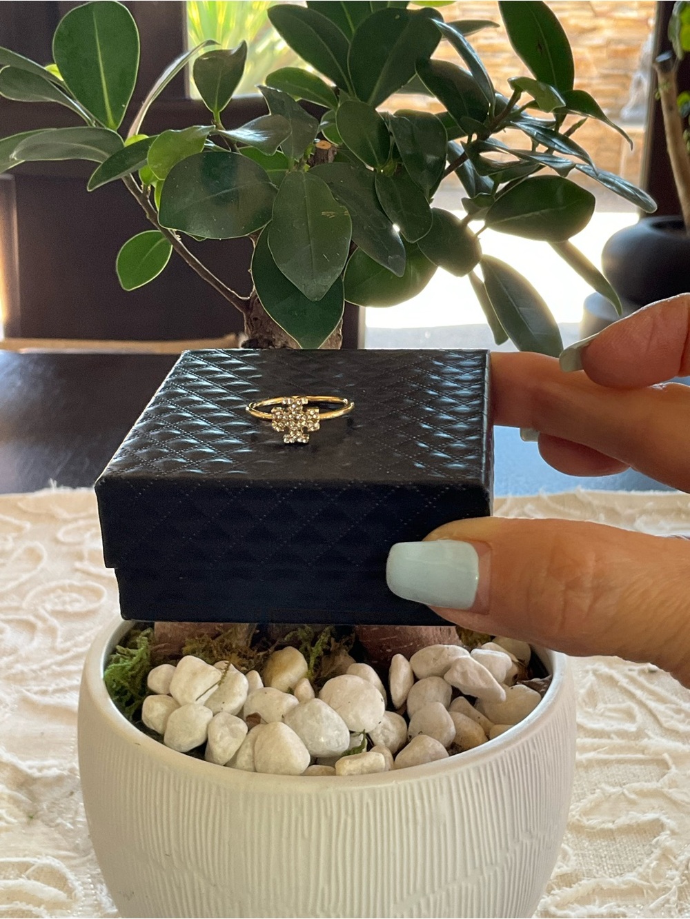 Tory Burch Logo Ring Gold Size 8
